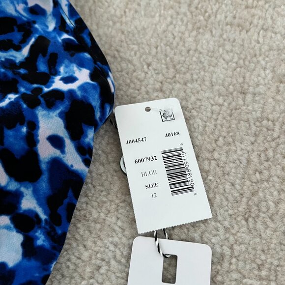 NWT Magicsuit by Miraclesuit Tankini Black Blue Swim Top 12 - Picture 7 of 9